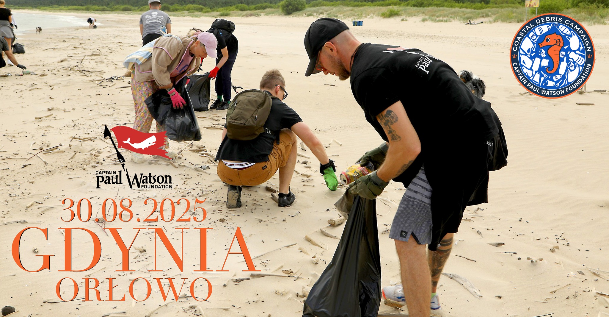 Gdynia, Orłowo Plaża CLEAN UP 30/08